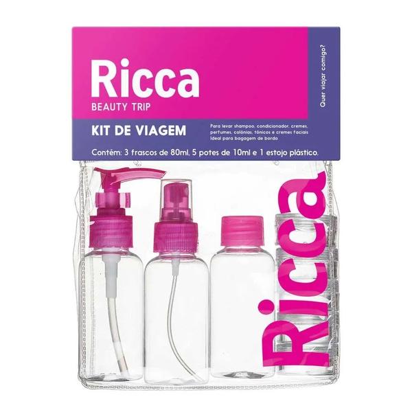 Imagem de Kit de Viagem Beauty Trip 9 itens e 1 Estojo - Ricca