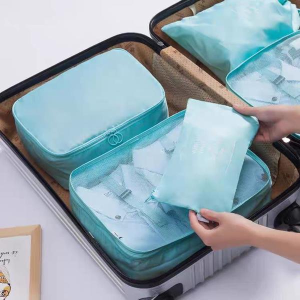 Imagem de Kit De Viagem Bolsas Organizador Nécessaire Pratico 7 Peças