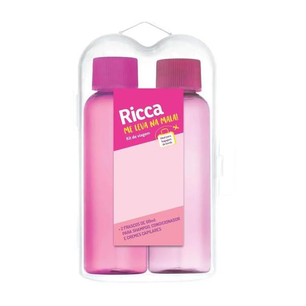 Imagem de Kit De Viagem Case Com Dois Frascos Colors Ricca Código 3320