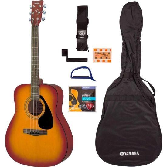 Kit de Violão Acústico Yamaha F310P TBS + Capa + Acessórios Imagem de Kit de Violão Acústico Yamaha F310P TBS + Capa + Acessórios