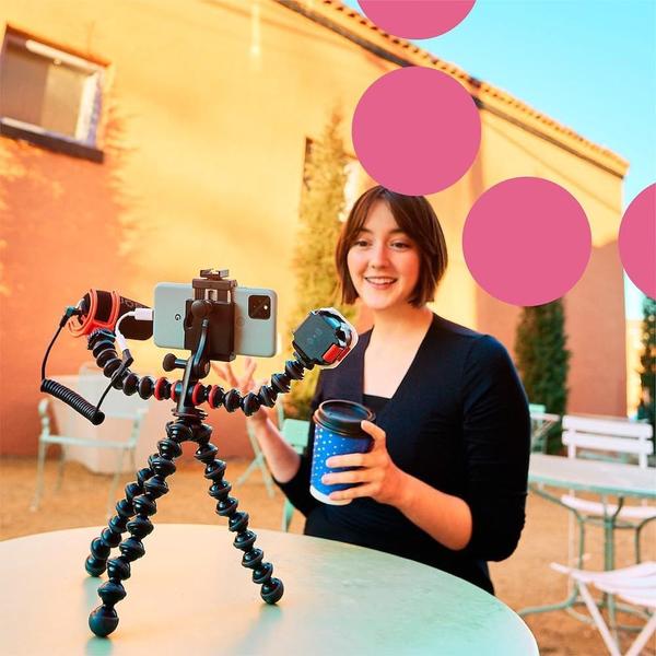 Imagem de Kit de vlog Joby GorillaPod Advanced Mobile com LED Beamo