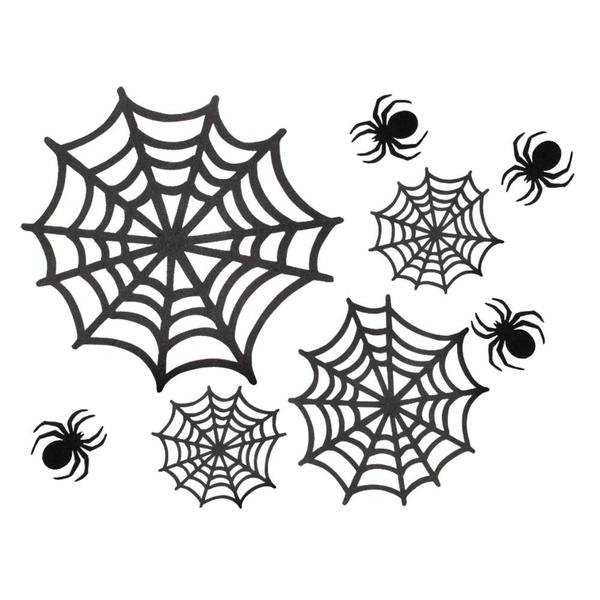 Imagem de Kit Decoração Festa Halloween Enfeite Teia de Aranha 24 Und