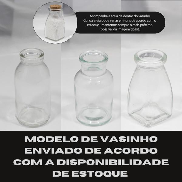 Imagem de Kit Decoração Sala Alcool em Gel Frasco Branco Vidro Bandeja