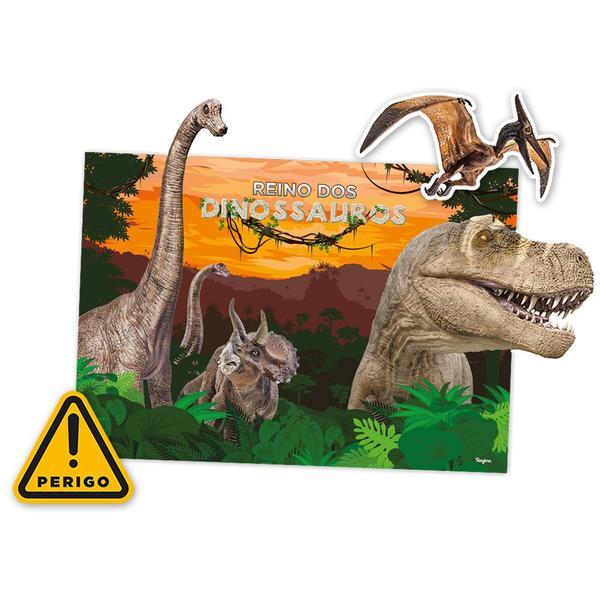 Imagem de Kit Decorativo Reino dos Dinossauros - 7 Itens