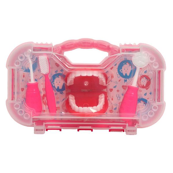 Imagem de Kit Dentista Infantil Brinquedo Menina Boca Articulada