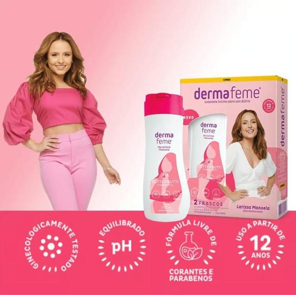 Imagem de Kit Dermafeme Sabonete Íntimo Tutti Frutti 2 Frascos - Cimed