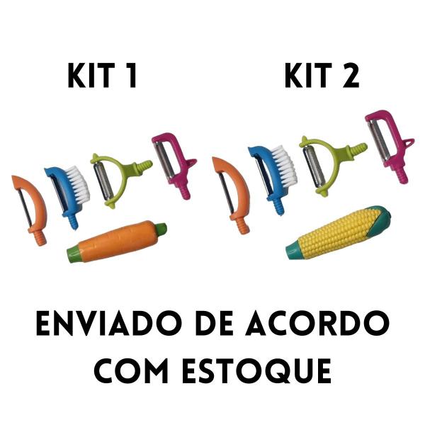 Imagem de Kit Descascador De Legumes Descasca Tudo 6 Funções