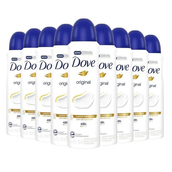 Imagem de Kit Desodorante Aerosol Dove Original 150ml - 9 unidades