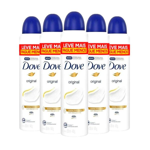 Kit Desodorante Aerosol Dove Original 250ml - 5 unidades Kit Desodorante Aerosol Dove Original 250ml - 5 unidades