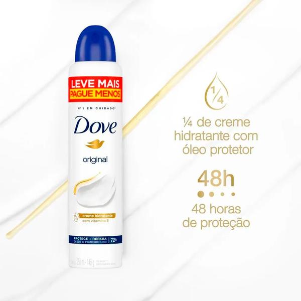 Imagem de Kit Desodorante Aerosol Dove Original 250ml - 6 Unidades