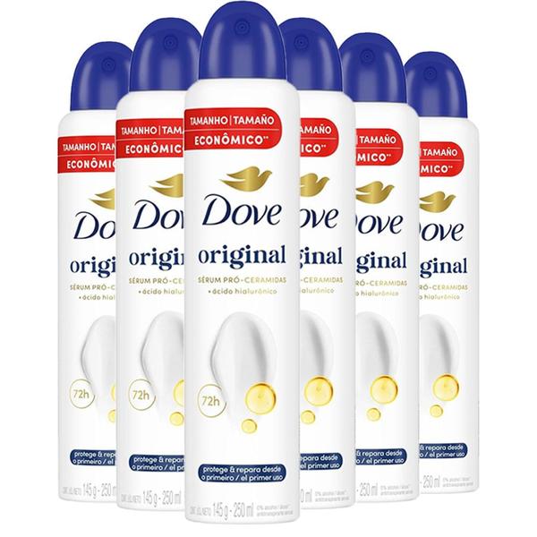 Kit Desodorante Aerosol Dove Original 250ml - 6 Unidades Kit Desodorante Aerosol Dove Original 250ml - 6 Unidades