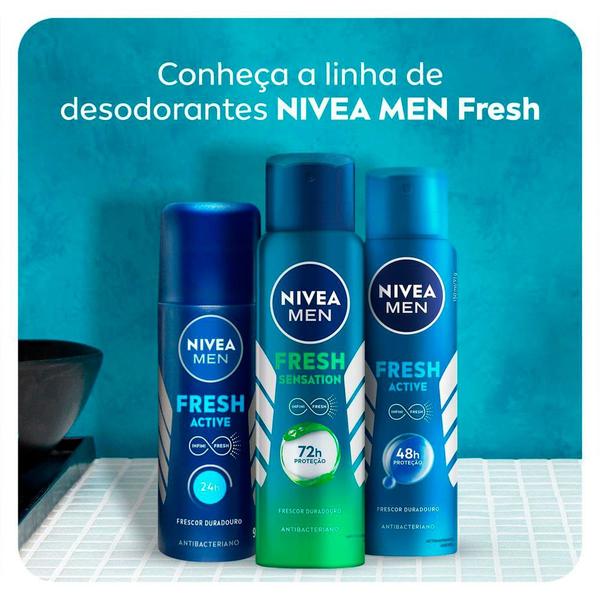 Imagem de Kit Desodorante Aerosol Nivea Men Fresh Active 150ml - 2 unidades