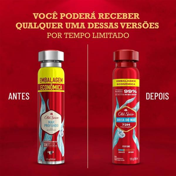 Imagem de Kit Desodorante Aerosol Old Spice Brisa Do Mar 200ml - 12 unidades