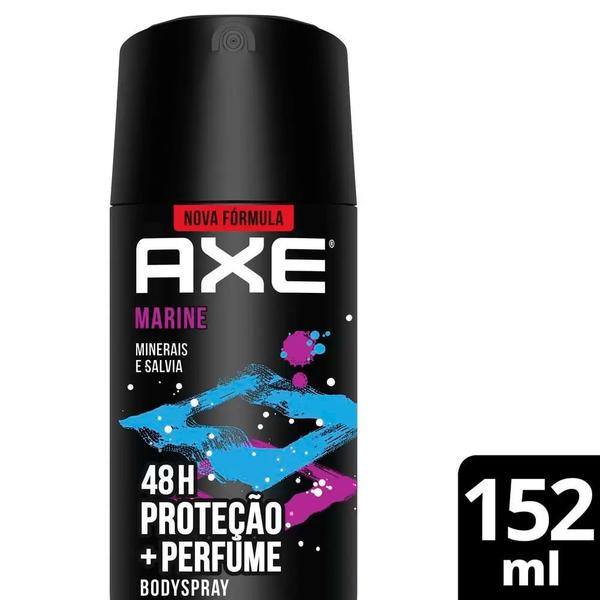 Imagem de Kit Desodorante Antitranspirante Aerosol Axe Marine 90g - 8 Unidades