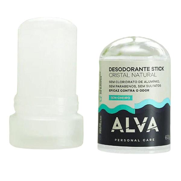 Imagem de Kit Desodorante Cristal Alva Sem Perfume C/ 2 Un De 60g Cada