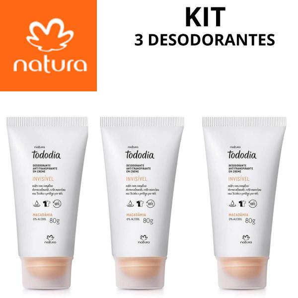 Imagem de Kit desodorante natura macadamia em creme-3 unidades