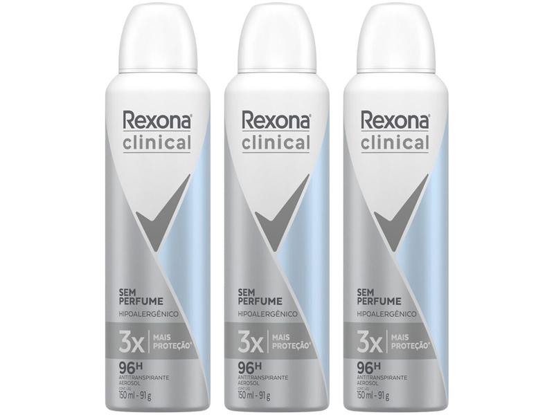 Imagem de Kit Desodorante Rexona Clinical Aerossol