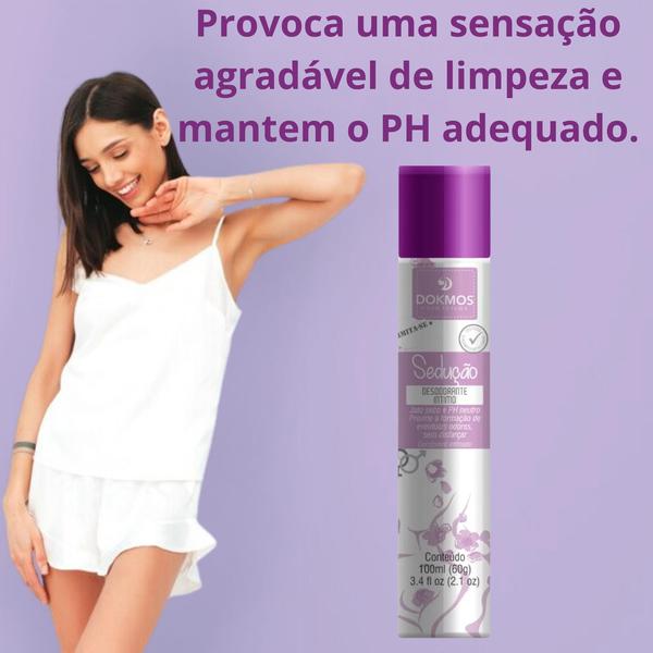 Imagem de Kit Desodorante Sedução Permita-se (roxo) + K-LUBY Gel Corporal Umectante Beijável Morango