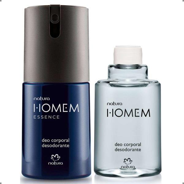 Imagem de KIT Desodorante Spray Corporal Antitranspirante Natura Homem Essence + Refil Homem Tradicional 100mL