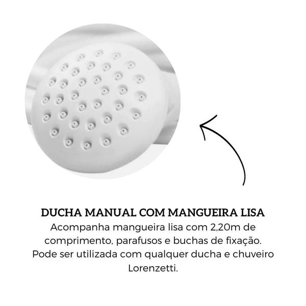 Kit Desviador Mangueira 2,20m Chuveirinho Ducha Lorenzetti Imagem de Kit Desviador Mangueira 2,20m Chuveirinho Ducha Lorenzetti