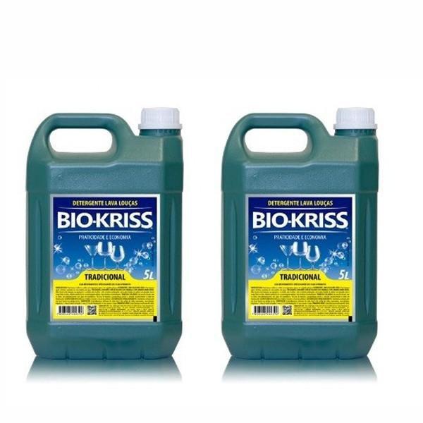 Imagem de Kit Detergente Lava Louças 5 Litros 2 Unidades Bio Kriss