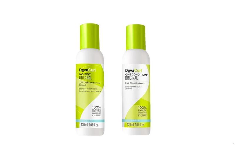 Imagem de Kit Deva Curl - Shampoo No Poo + Cond. One Condition 120ml