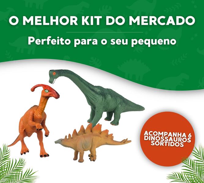 Imagem de Kit Dinossauros Coleção Grande Brinquedo Menino Menina Dino