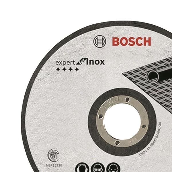 Imagem de Kit disco De Corte Para Inox com 3 peças 180x2,0 mm Bosch