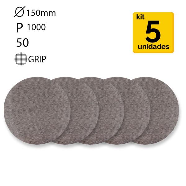KIT Disco de Lixa Abranet Ace 6 ''/ 150MM P1000 Mirka - 5 unidades Imagem de KIT Disco de Lixa Abranet Ace 6 ''/ 150MM P1000 Mirka - 5 unidades