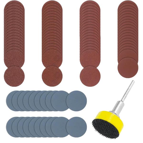 Kit Disco De Lixa Base Aderente 102 Pçs Para Micro Retíficas - Dremax Imagem de Kit Disco De Lixa Base Aderente 102 Pçs Para Micro Retíficas