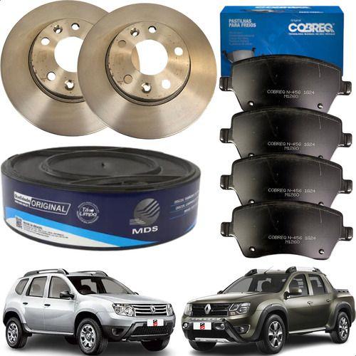 Imagem de Kit Disco E Pastilha De Freio Renault Duster Oroch Captur 1.6 16v 2011 2012 2013 2014 2015 2016 2017 2018 2019 a 2024...