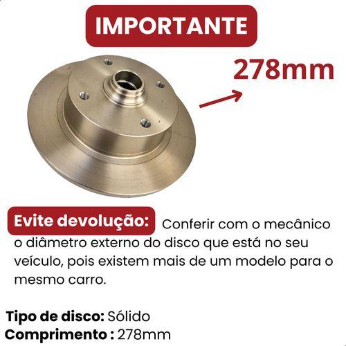 Imagem de Kit Disco Freio Dianteiro Pastilha Volkswagen Fusca Brasilia Karmann-Guia Variant 1970 1971 1972 1973 1974 1975 a 1996..