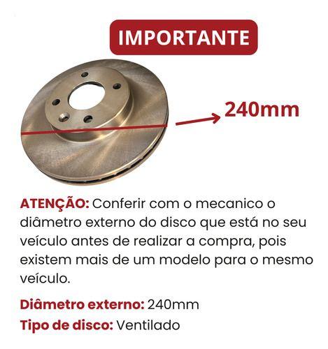 Imagem de Kit Disco Pastilha Freio Dianteiro Chevrolet GM Onix Prisma Cobalt 1.0 1.4 1.8 2012 2013 2014 2015 2016 2017 2018 2019.