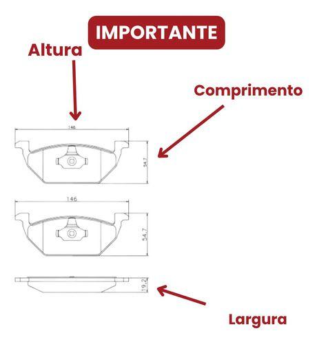 Imagem de Kit Disco Pastilha Freio Dianteiro Volkswagen VW Polo Virtus 1.0 1.6 12v MSI 2018 2019 2020 2021 2022