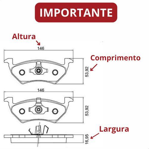 Imagem de Kit Disco + Pastilha Gol G5 1.0 1.6 Aro 14 2008 2009 2010 2011 2012 2013 Original Hipper Freios