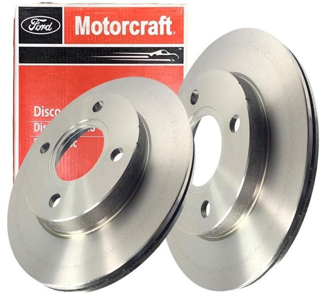 Imagem de Kit Discos + Pastilhas Freio Dianteiro Fiesta Rocan 1.6 Ka 1.6 Courier 1997 a 2009 MOTORCRAFT / TRW