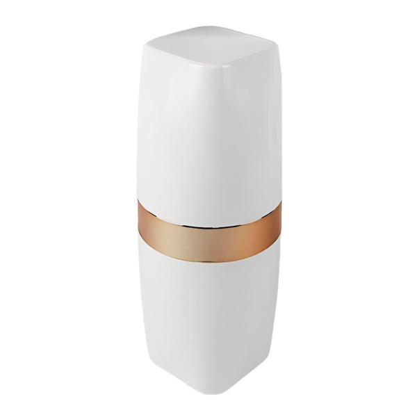 Imagem de Kit Dispenser Sabonete Suporte Escova Dente Porta Algodão Banheiro Branco Rose Gold - Future