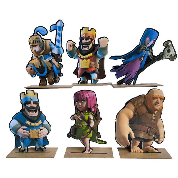 Kit Display de Mesa 6 Peças Para Festa Clash Royale MDF - Juju Brasil Imagem de Kit Display de Mesa 6 Peças Para Festa Clash Royale MDF