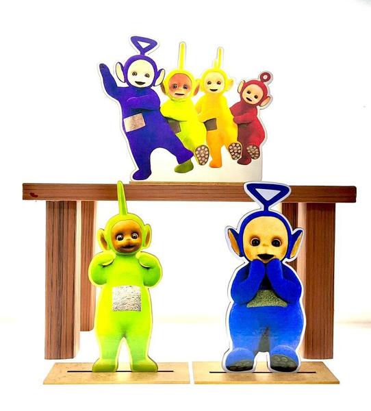 Imagem de Kit Display de Mesa 6 Peças Teletubbies MDF