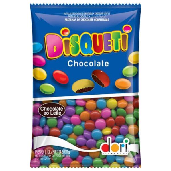 Kit Disqueti Chocolate Ao Leite 500g Com 2 Unidades Dori Imagem de Kit Disqueti Chocolate Ao Leite 500g Com 2 Unidades Dori