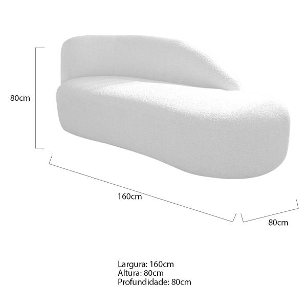 Imagem de Kit Divã Luna 160cm Lado Direito e 01 Poltrona Base de Ferro Dourada Suede