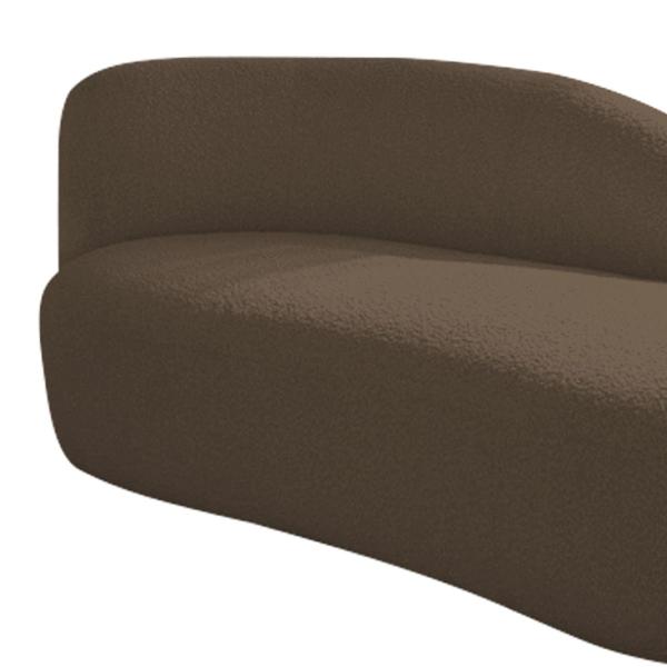 Imagem de Kit Divã Luna 185cm Lado Direito e 02 Poltronas Base de Ferro Preto Suede