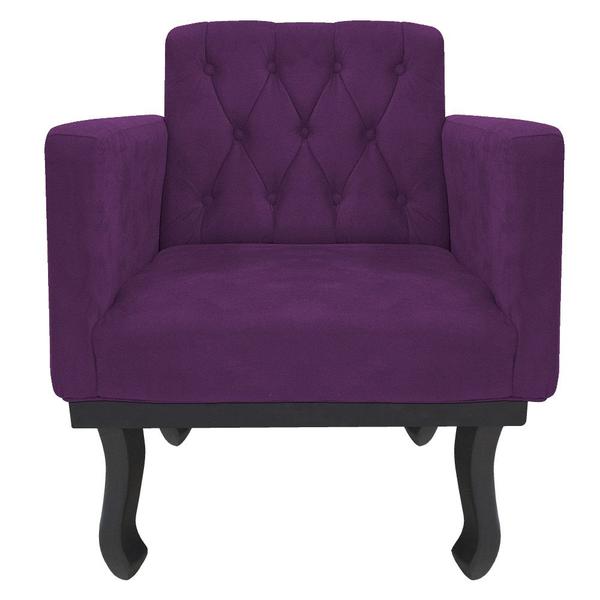 Imagem de Kit Diva Recamier Azura 140cm Lado Esquerdo e 02 Poltronas Classic Suede - ADJ Decor