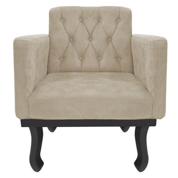 Imagem de Kit Diva Recamier Azura 160cm Lado Direito e 02 Poltronas Classic Suede - ADJ Decor