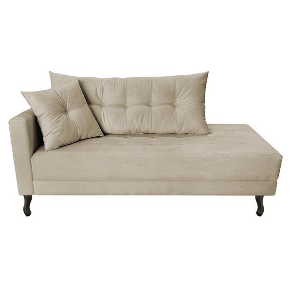 Imagem de Kit Diva Recamier Azura 160cm Lado Direito e 02 Poltronas Classic Suede - ADJ Decor