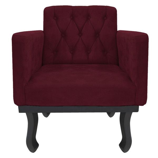 Imagem de Kit Diva Recamier Azura 160cm Lado Direito e 02 Poltronas Classic Suede - Amarena Móveis