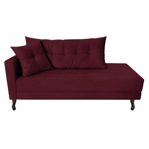 Imagem de Kit Diva Recamier Azura 160cm Lado Direito e 02 Poltronas Classic Suede - Doce Sonho Móveis