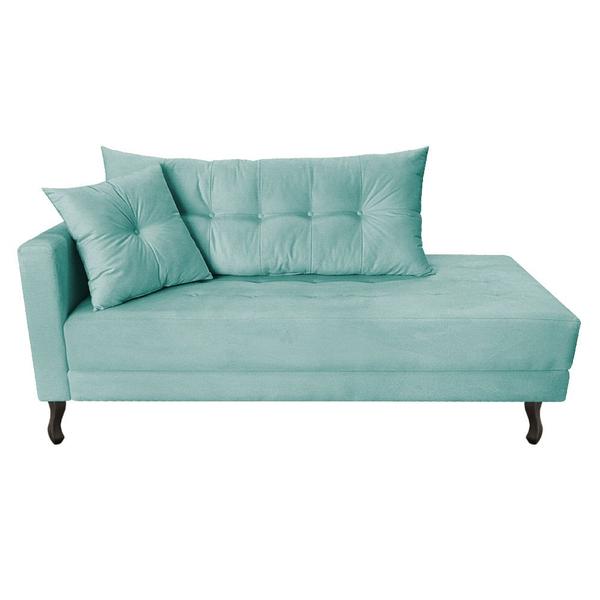 Imagem de Kit Diva Recamier Azura 185cm Lado Direito e 02 Poltronas Classic Suede - Amarena Móveis