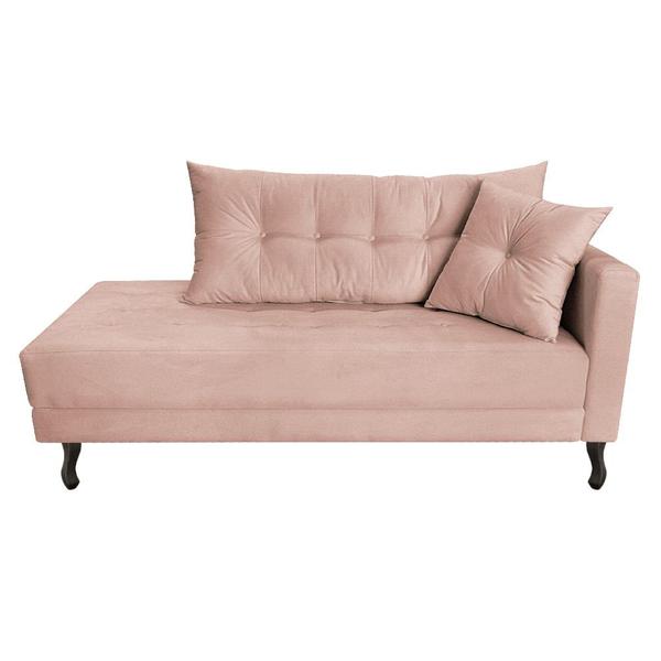 Imagem de Kit Diva Recamier Azura 185cm Lado Esquerdo e 02 Poltronas Classic Suede - ADJ Decor