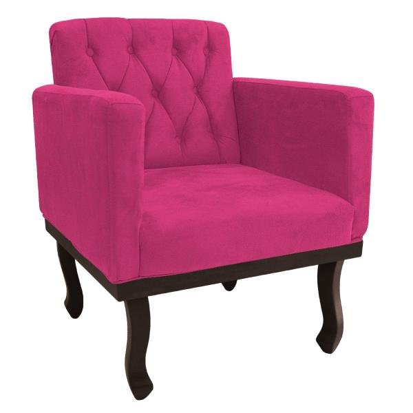 Imagem de Kit Diva Recamier Diana 120cm Lado Direito e 2 Poltronas Classic Suede - ADJ Decor